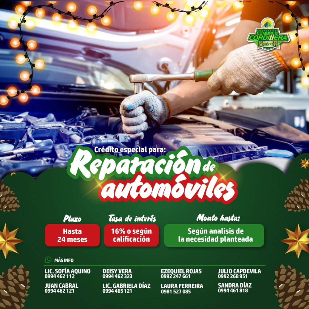 Crédito especial ‼️ Reparación de automóviles